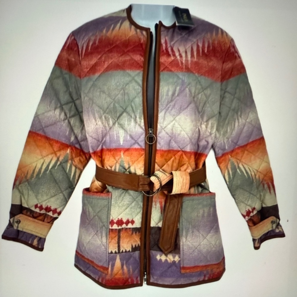 Ralph Lauren Multicolor Quilted Utility Jacket
